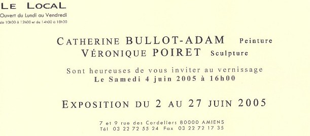 Exposition Catherine BULLOT ADAM